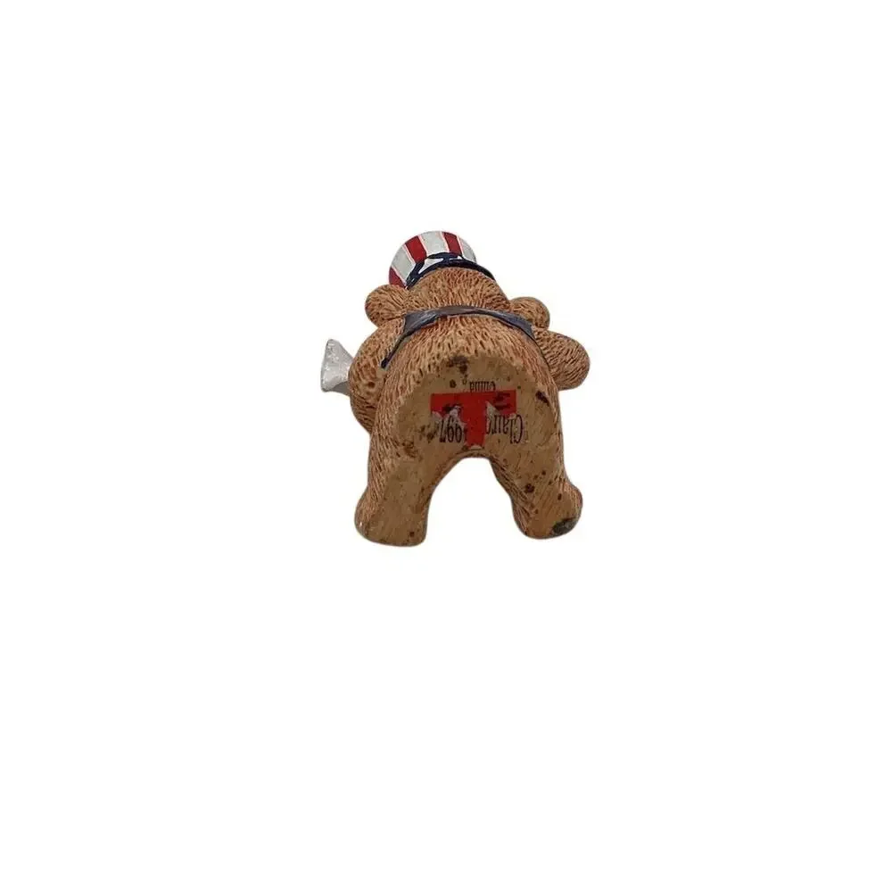Vintage Patriotic Bear Figurine Uncle Sam 4th of July‎ Decor